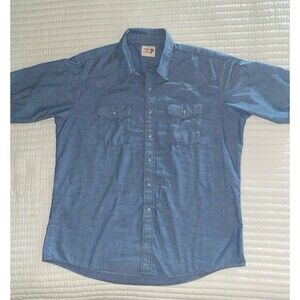 Vintage Saddle King Western pearl snap short sleeve shirt